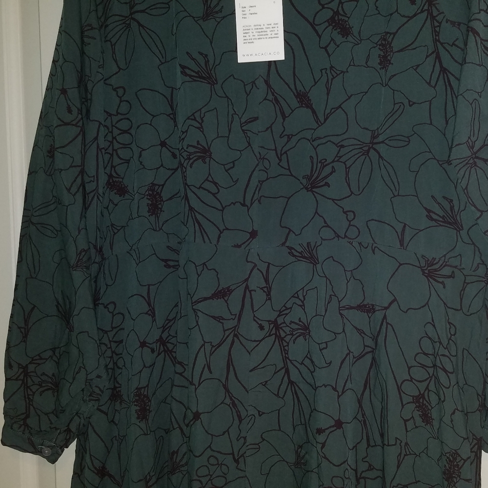 New acacia paradise dhermi maxi dress green P XS - Picture 4 of 15